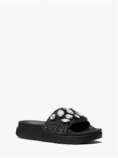 Tyra Embellished Slide Sandal 